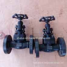 DIN Standard Pn40 geschmiedete Stahl A105 Flansch End Globe Valve